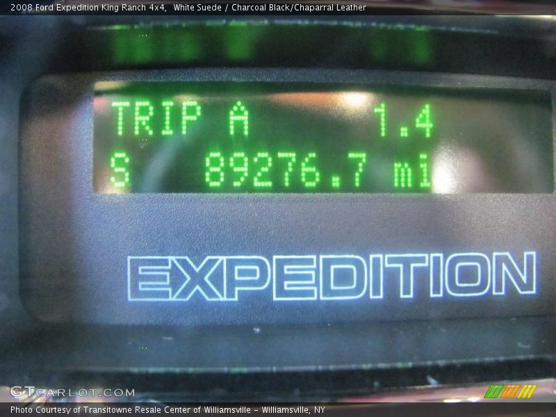 White Suede / Charcoal Black/Chaparral Leather 2008 Ford Expedition King Ranch 4x4