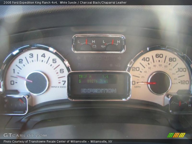 White Suede / Charcoal Black/Chaparral Leather 2008 Ford Expedition King Ranch 4x4