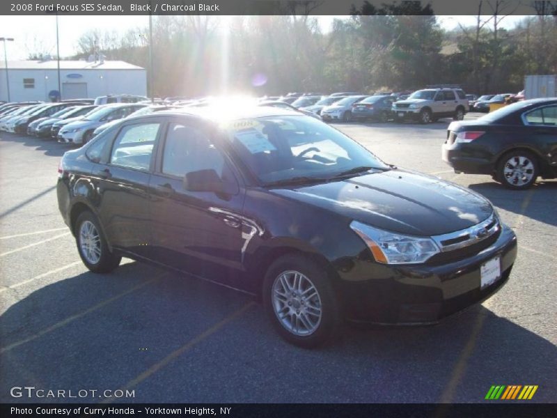 Black / Charcoal Black 2008 Ford Focus SES Sedan