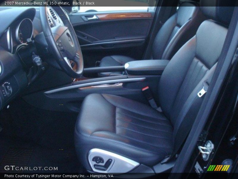 Black / Black 2007 Mercedes-Benz ML 350 4Matic