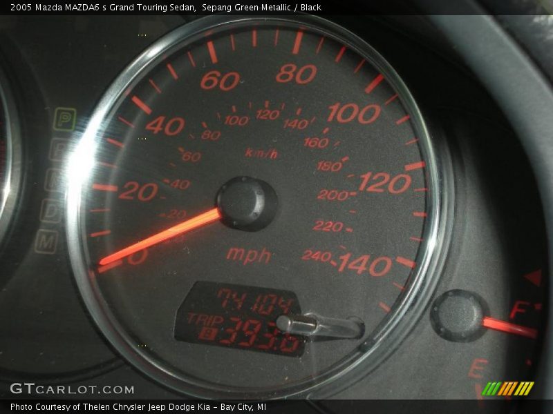 Sepang Green Metallic / Black 2005 Mazda MAZDA6 s Grand Touring Sedan