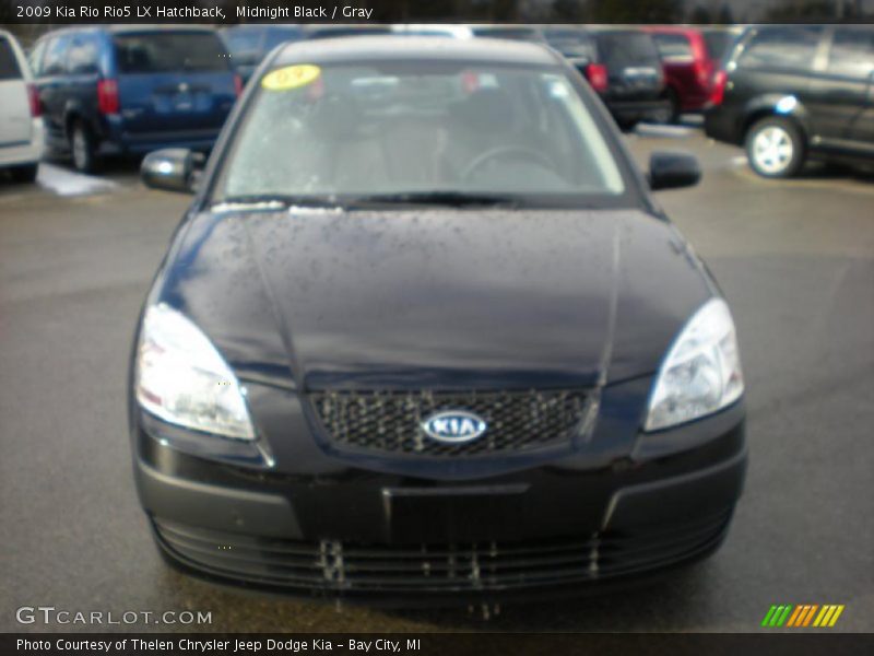 Midnight Black / Gray 2009 Kia Rio Rio5 LX Hatchback