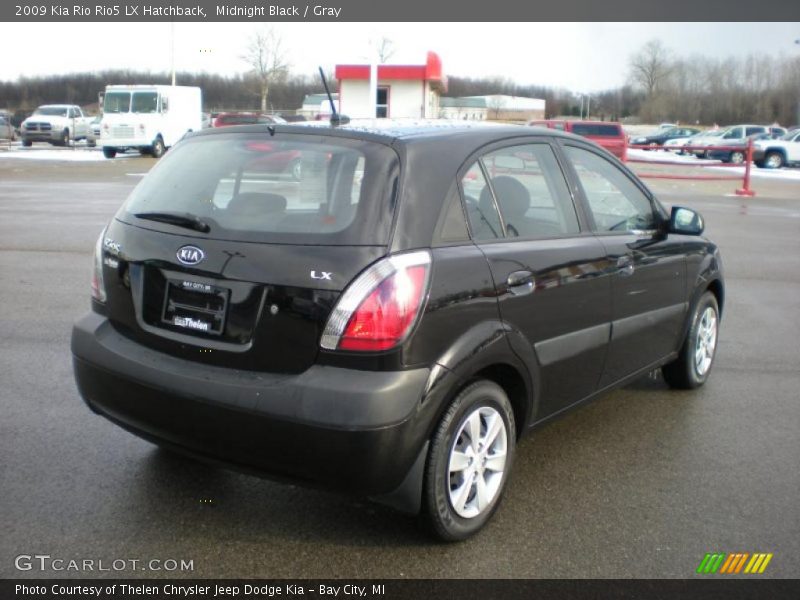 Midnight Black / Gray 2009 Kia Rio Rio5 LX Hatchback