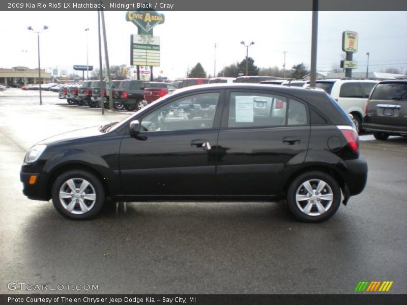 Midnight Black / Gray 2009 Kia Rio Rio5 LX Hatchback