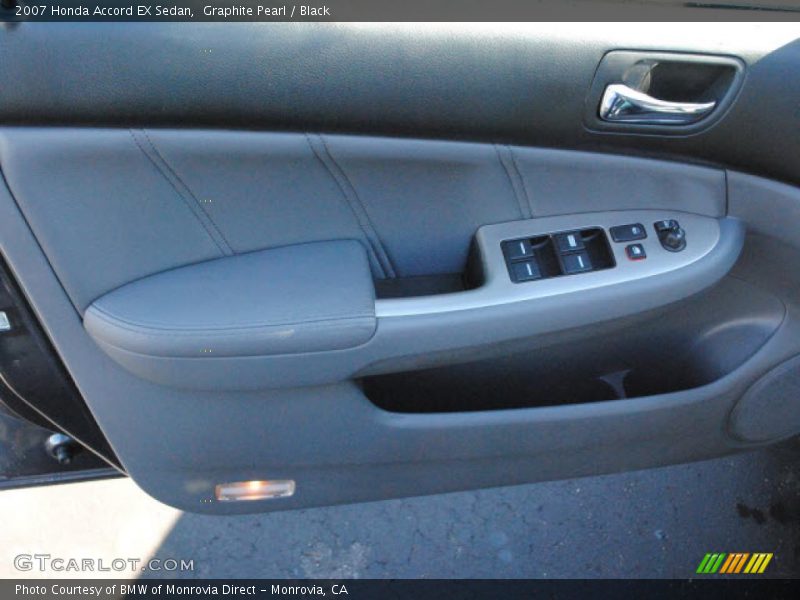 Graphite Pearl / Black 2007 Honda Accord EX Sedan