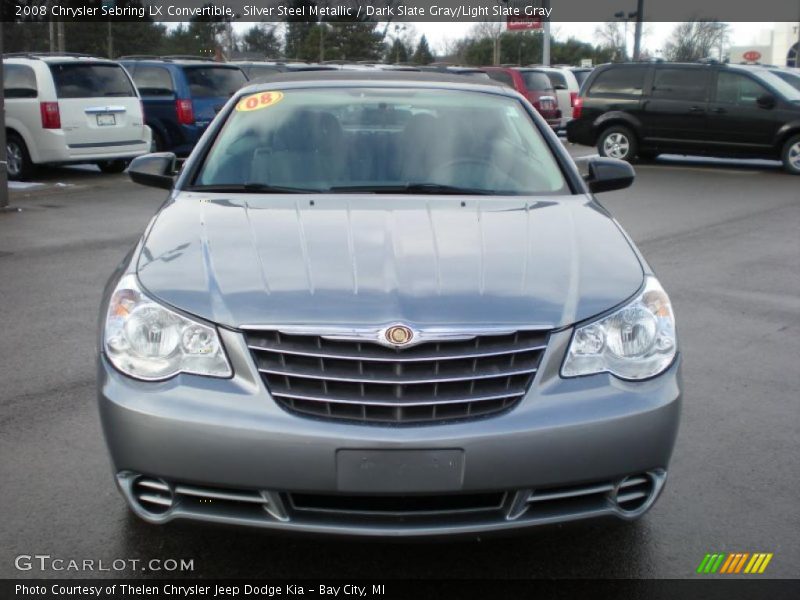 Silver Steel Metallic / Dark Slate Gray/Light Slate Gray 2008 Chrysler Sebring LX Convertible