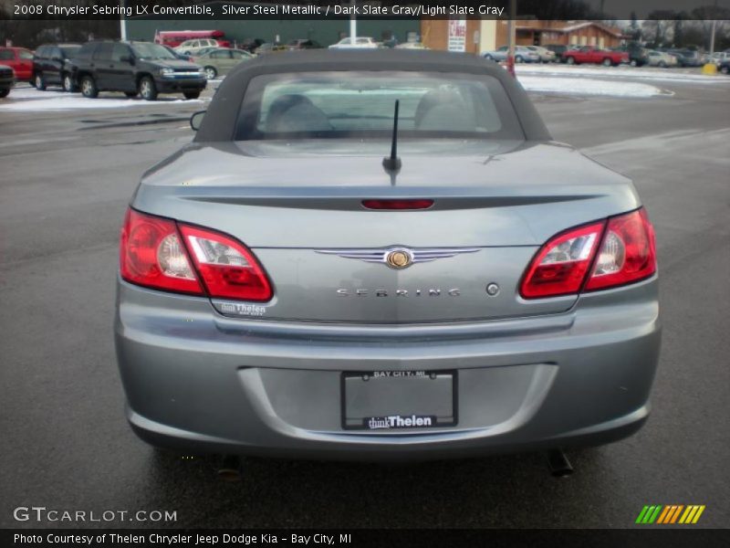 Silver Steel Metallic / Dark Slate Gray/Light Slate Gray 2008 Chrysler Sebring LX Convertible