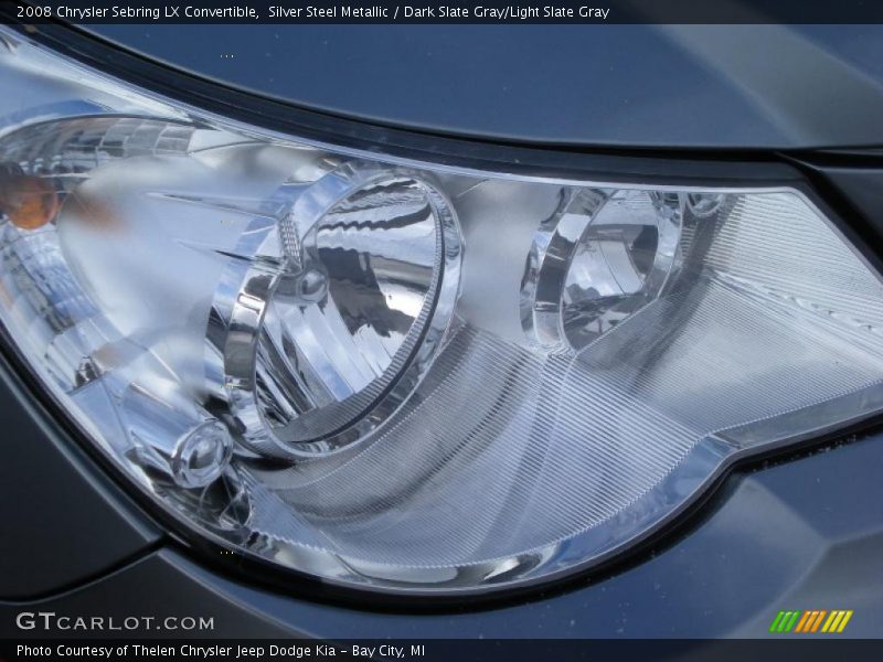 Silver Steel Metallic / Dark Slate Gray/Light Slate Gray 2008 Chrysler Sebring LX Convertible