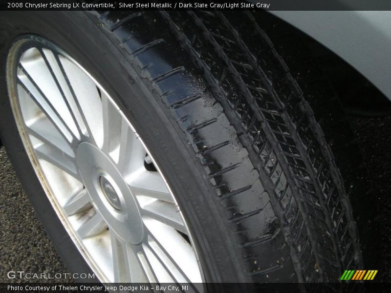 Silver Steel Metallic / Dark Slate Gray/Light Slate Gray 2008 Chrysler Sebring LX Convertible