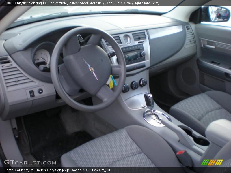 Silver Steel Metallic / Dark Slate Gray/Light Slate Gray 2008 Chrysler Sebring LX Convertible