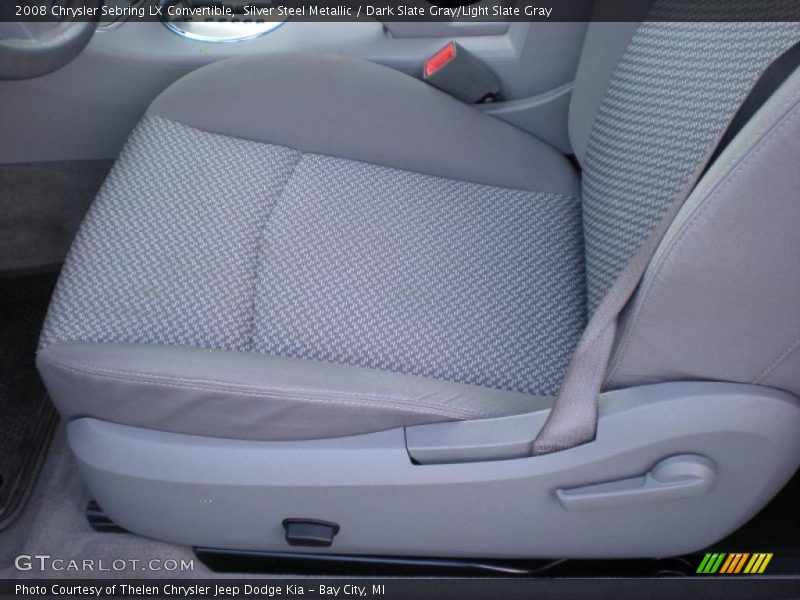 Silver Steel Metallic / Dark Slate Gray/Light Slate Gray 2008 Chrysler Sebring LX Convertible