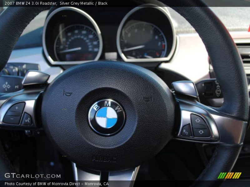 Silver Grey Metallic / Black 2007 BMW Z4 3.0i Roadster