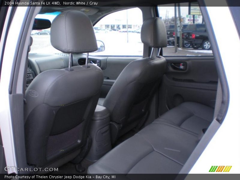 Nordic White / Gray 2004 Hyundai Santa Fe LX 4WD
