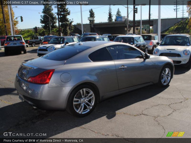 Platinum Graphite Gray / Graphite 2008 Infiniti G 37 Coupe