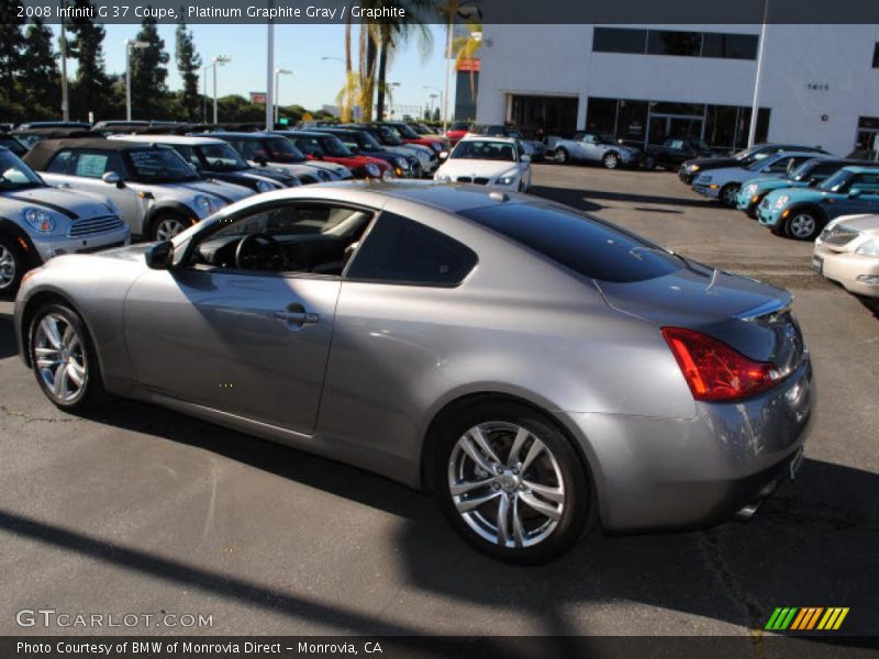 Platinum Graphite Gray / Graphite 2008 Infiniti G 37 Coupe