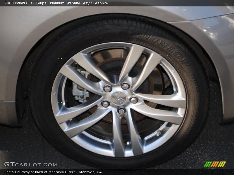 Platinum Graphite Gray / Graphite 2008 Infiniti G 37 Coupe