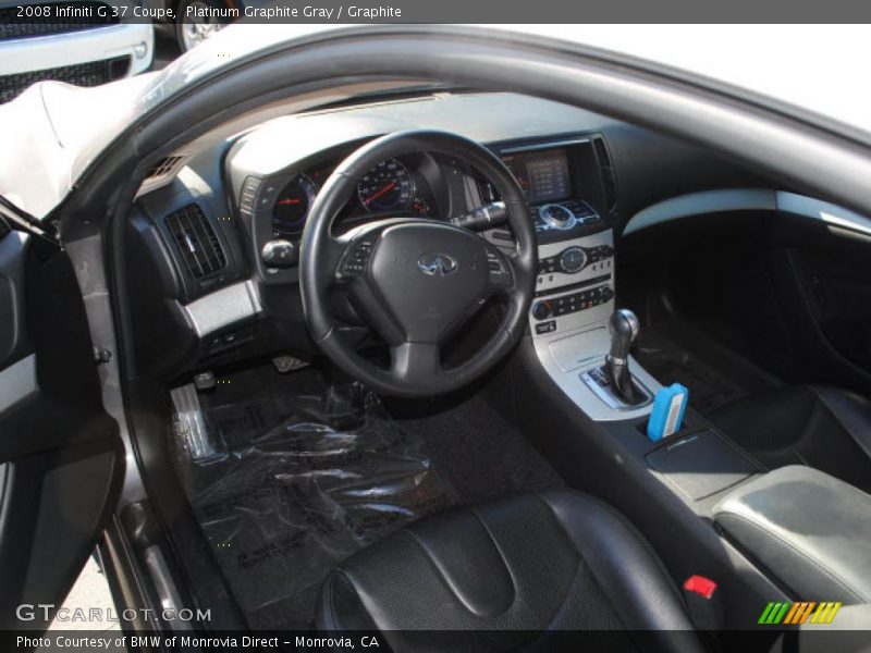 Platinum Graphite Gray / Graphite 2008 Infiniti G 37 Coupe
