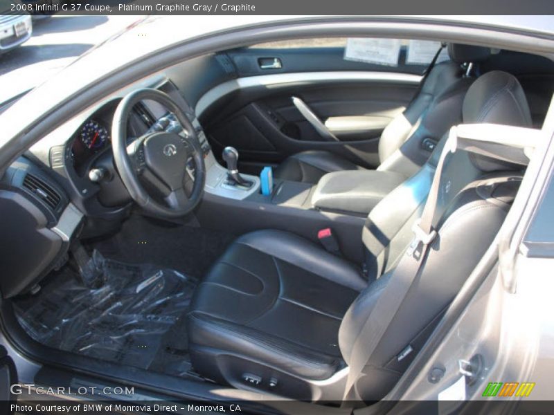 Platinum Graphite Gray / Graphite 2008 Infiniti G 37 Coupe