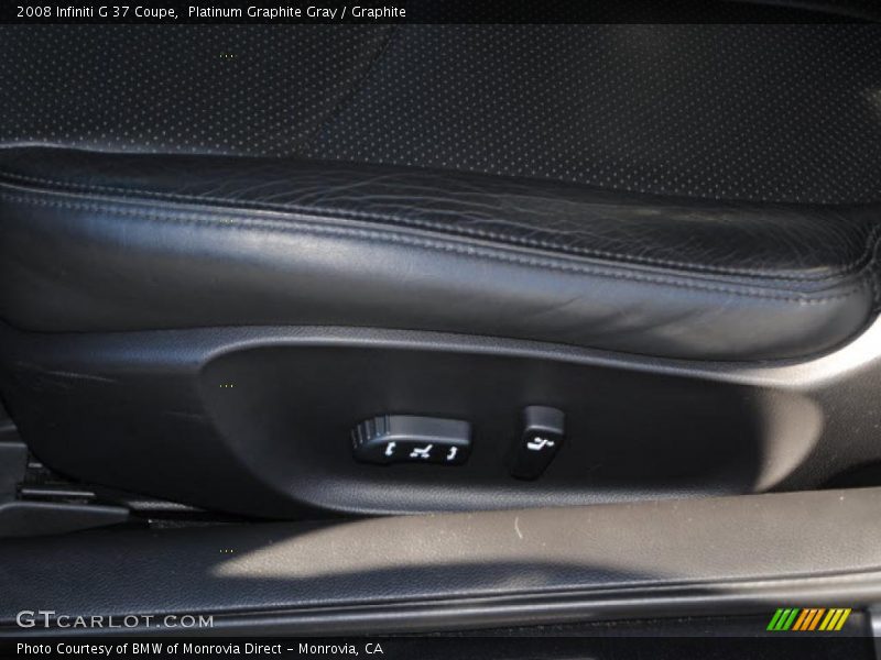 Platinum Graphite Gray / Graphite 2008 Infiniti G 37 Coupe