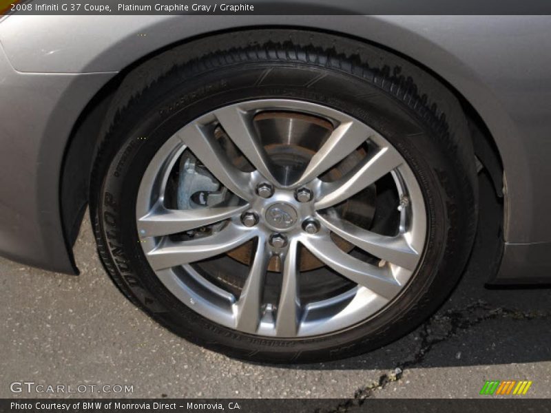 Platinum Graphite Gray / Graphite 2008 Infiniti G 37 Coupe