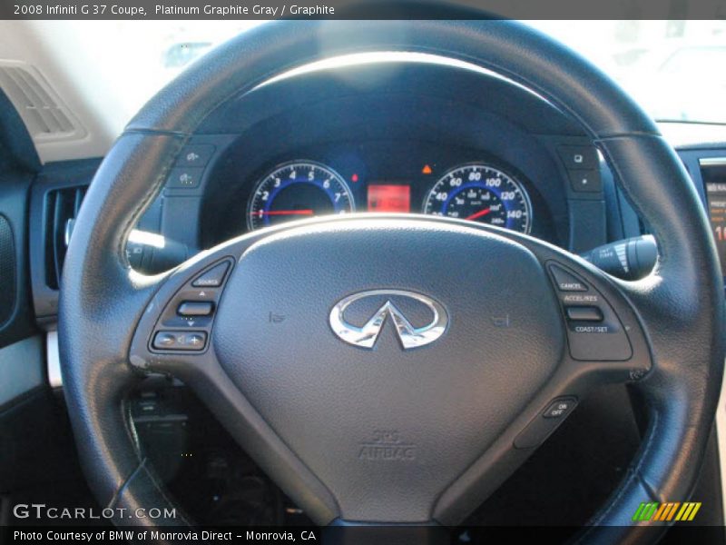 Platinum Graphite Gray / Graphite 2008 Infiniti G 37 Coupe