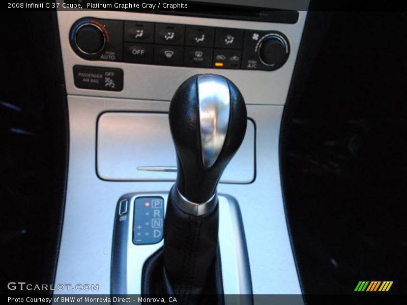 Platinum Graphite Gray / Graphite 2008 Infiniti G 37 Coupe