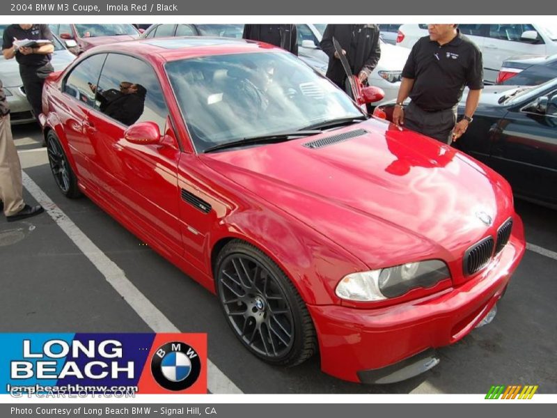 Imola Red / Black 2004 BMW M3 Coupe