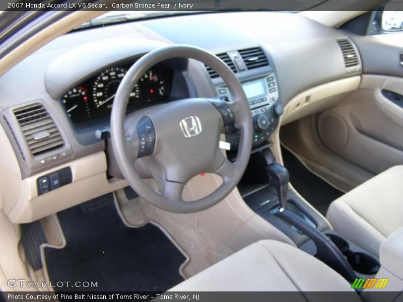 Ivory Interior - 2007 Accord LX V6 Sedan 