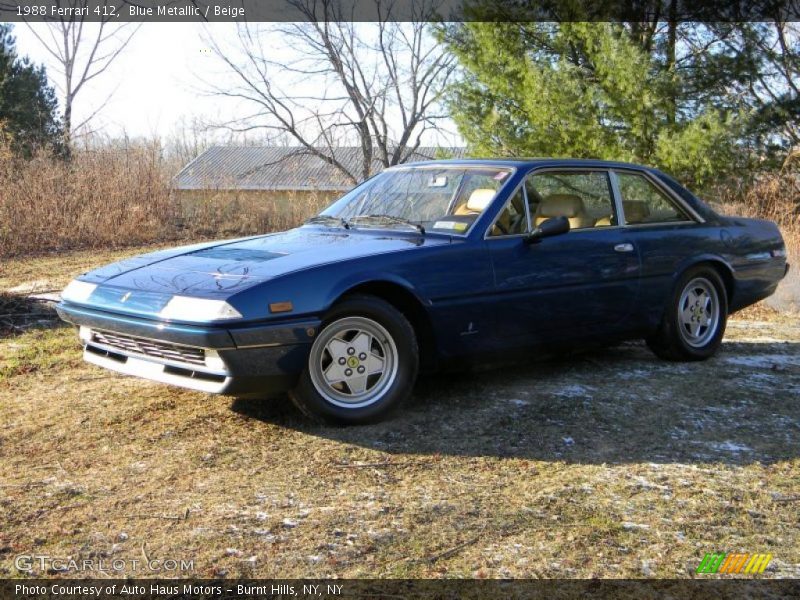 Blue Metallic / Beige 1988 Ferrari 412