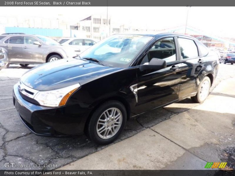 Black / Charcoal Black 2008 Ford Focus SE Sedan