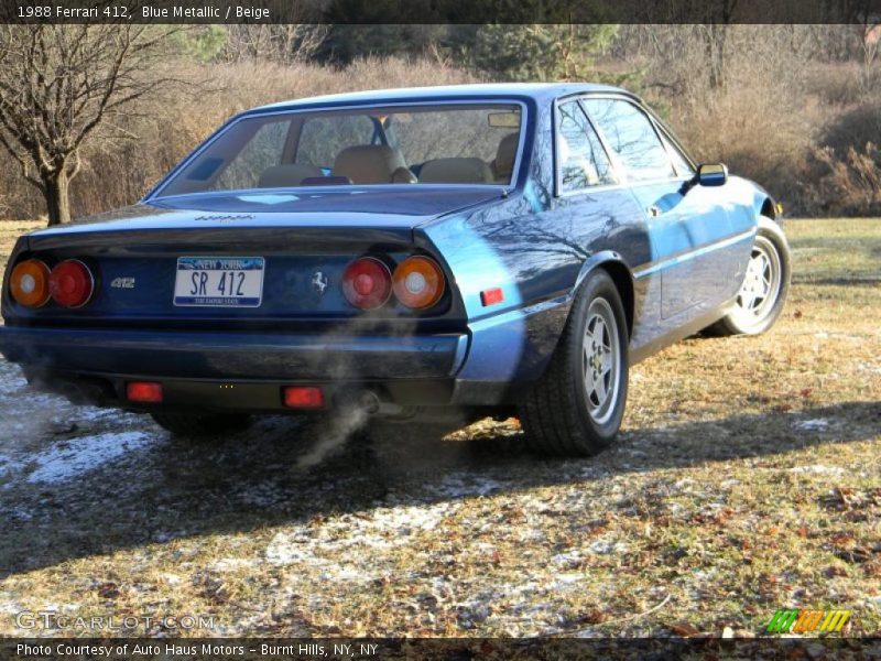 Blue Metallic / Beige 1988 Ferrari 412