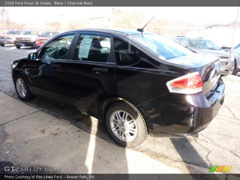 Black / Charcoal Black 2008 Ford Focus SE Sedan