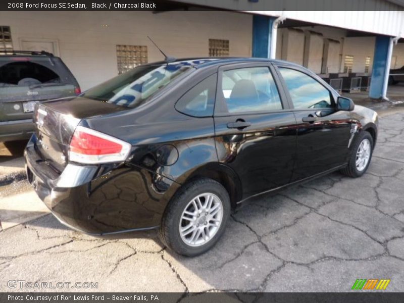 Black / Charcoal Black 2008 Ford Focus SE Sedan