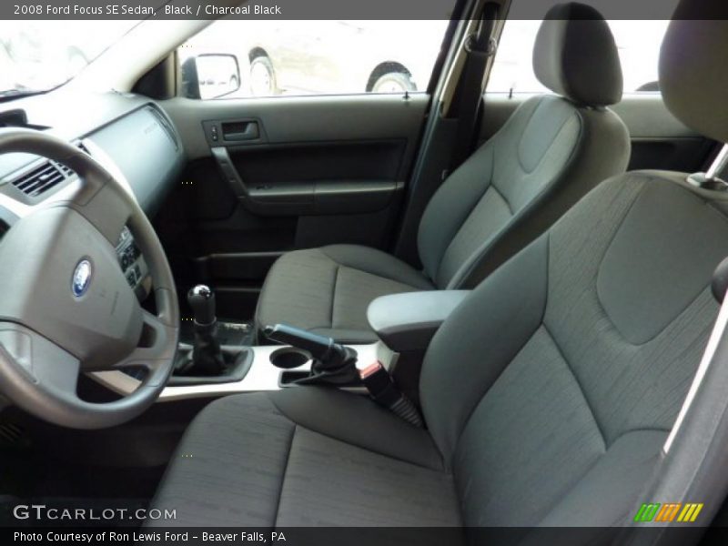 Black / Charcoal Black 2008 Ford Focus SE Sedan