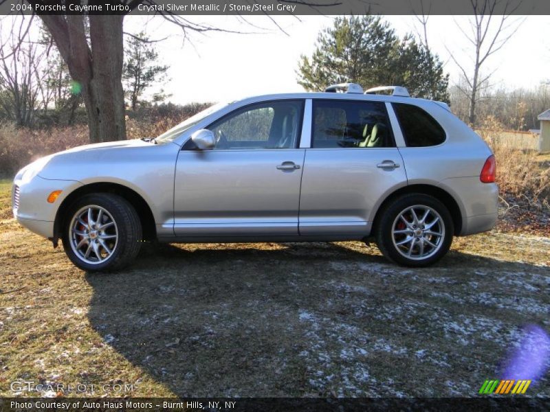 Crystal Silver Metallic / Stone/Steel Grey 2004 Porsche Cayenne Turbo
