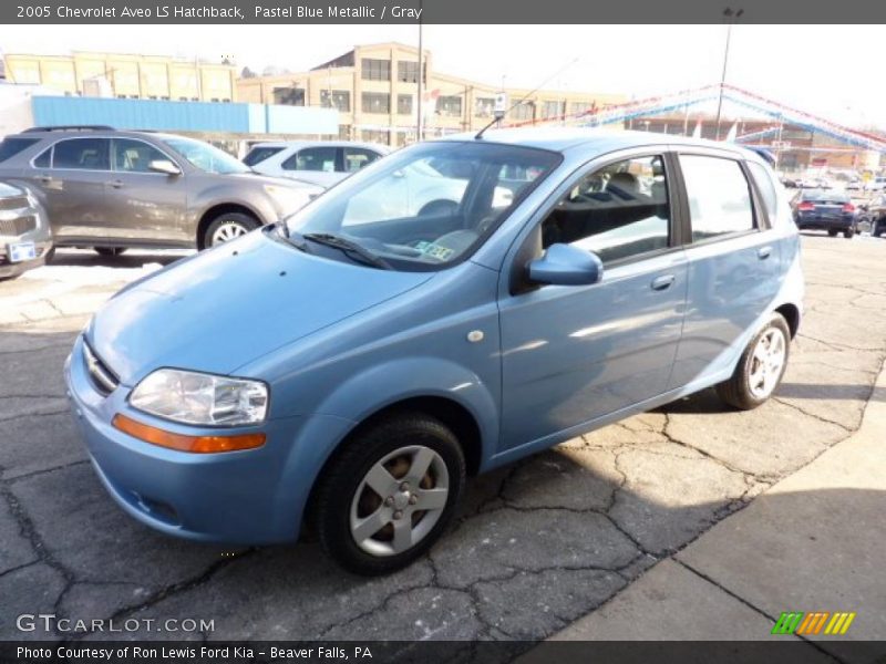 Pastel Blue Metallic / Gray 2005 Chevrolet Aveo LS Hatchback