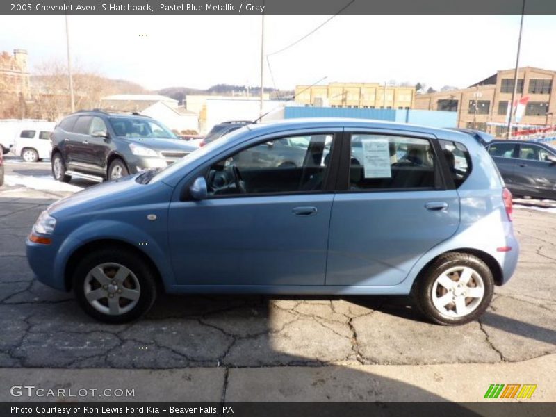 Pastel Blue Metallic / Gray 2005 Chevrolet Aveo LS Hatchback