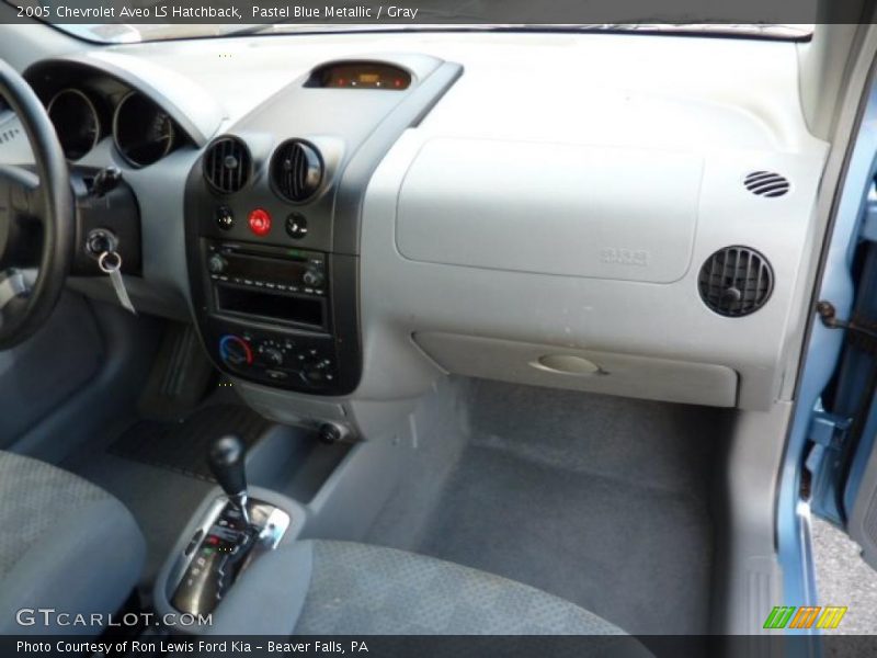 Pastel Blue Metallic / Gray 2005 Chevrolet Aveo LS Hatchback