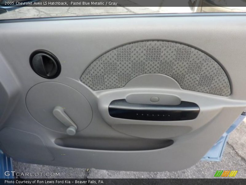 Pastel Blue Metallic / Gray 2005 Chevrolet Aveo LS Hatchback