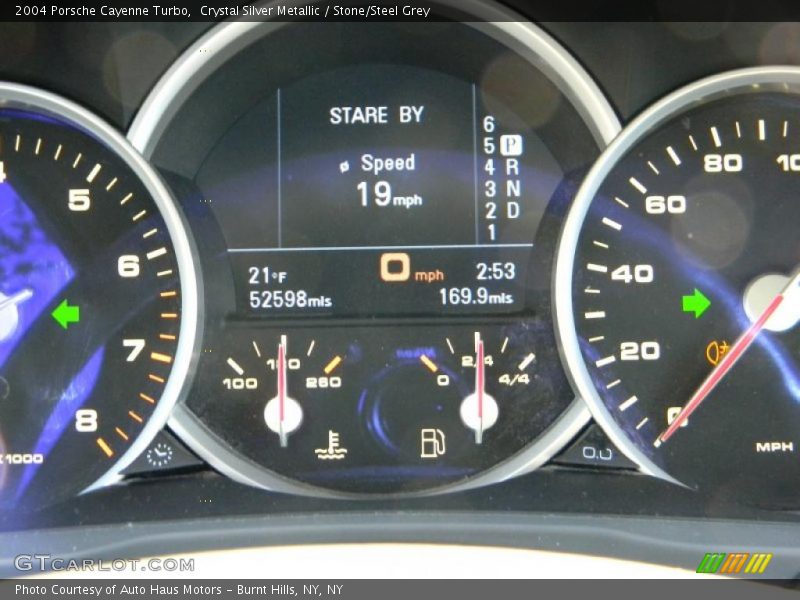 Crystal Silver Metallic / Stone/Steel Grey 2004 Porsche Cayenne Turbo