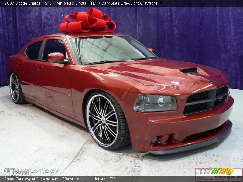Inferno Red Crystal Pearl / Dark Slate Gray/Light Graystone 2007 Dodge Charger R/T