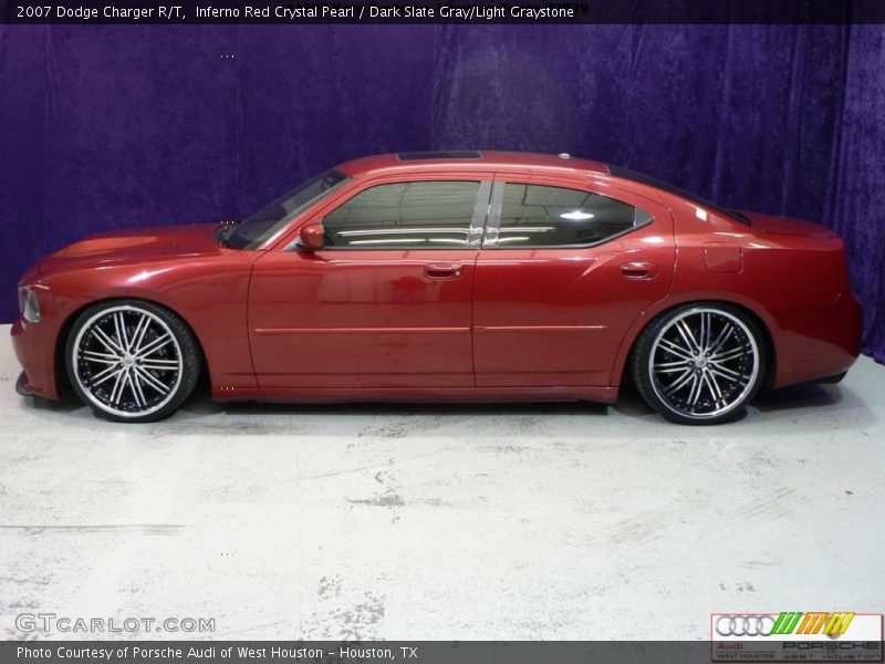 Inferno Red Crystal Pearl / Dark Slate Gray/Light Graystone 2007 Dodge Charger R/T
