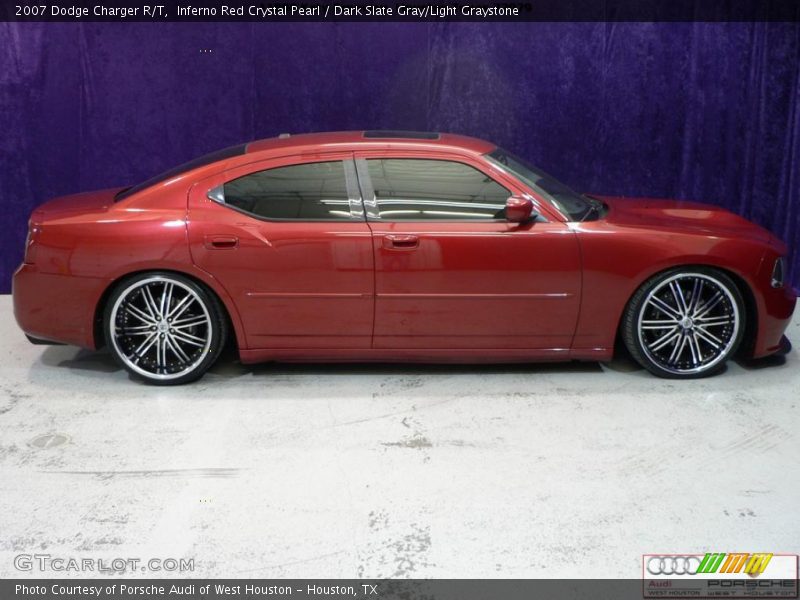 Inferno Red Crystal Pearl / Dark Slate Gray/Light Graystone 2007 Dodge Charger R/T