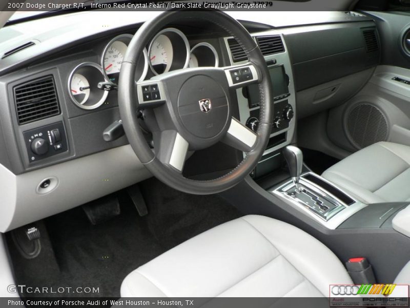 Inferno Red Crystal Pearl / Dark Slate Gray/Light Graystone 2007 Dodge Charger R/T