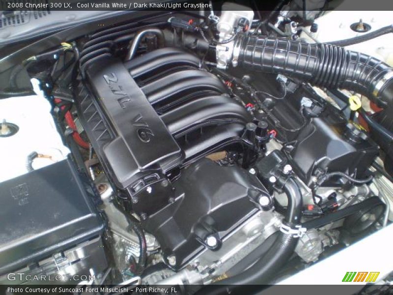 Cool Vanilla White / Dark Khaki/Light Graystone 2008 Chrysler 300 LX