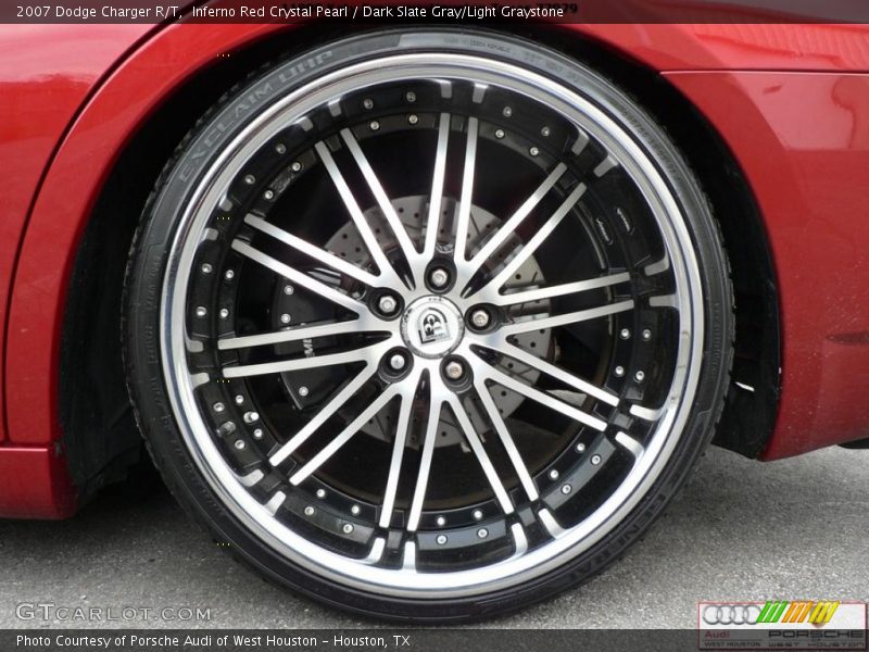 Inferno Red Crystal Pearl / Dark Slate Gray/Light Graystone 2007 Dodge Charger R/T