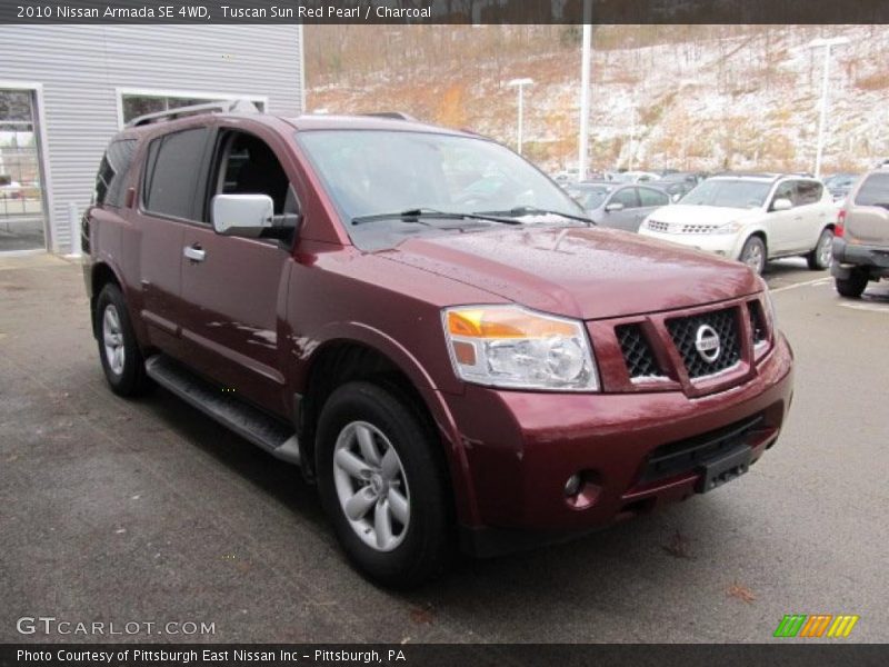 Tuscan Sun Red Pearl / Charcoal 2010 Nissan Armada SE 4WD
