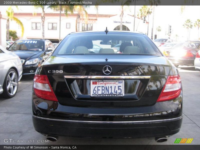 Black / Almond/Mocha 2009 Mercedes-Benz C 300 Luxury