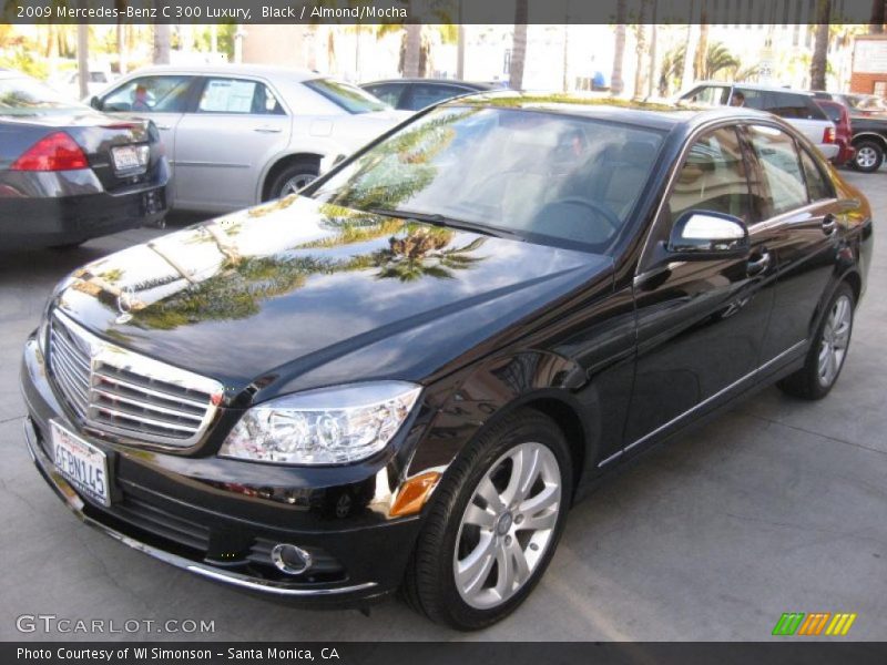Black / Almond/Mocha 2009 Mercedes-Benz C 300 Luxury