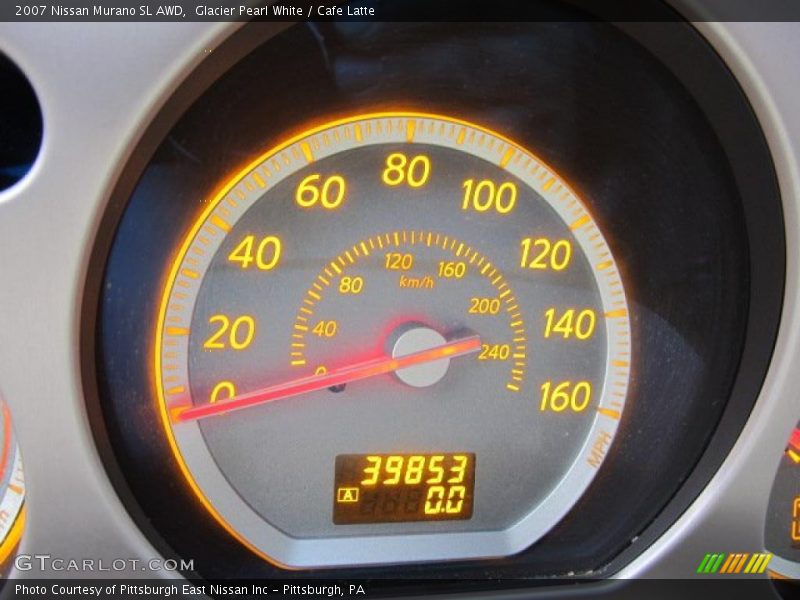 Glacier Pearl White / Cafe Latte 2007 Nissan Murano SL AWD